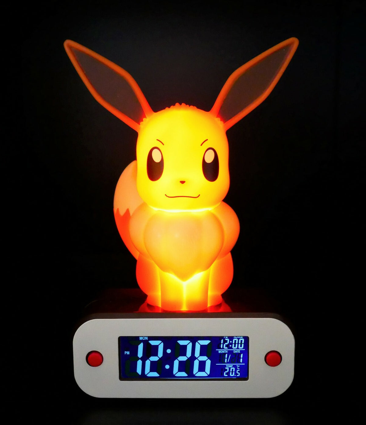 Pokemon: Sitting Eevee Light-Up 3D Alarm Clock Gamesellers.nl