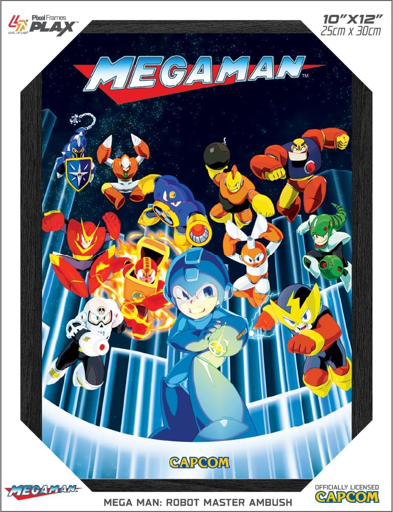 Pixel Frames Plax - Mega Man Robot master ambush