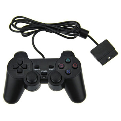 Controller zwart 3rd party voor Playstation 2 Gamesellers.nl