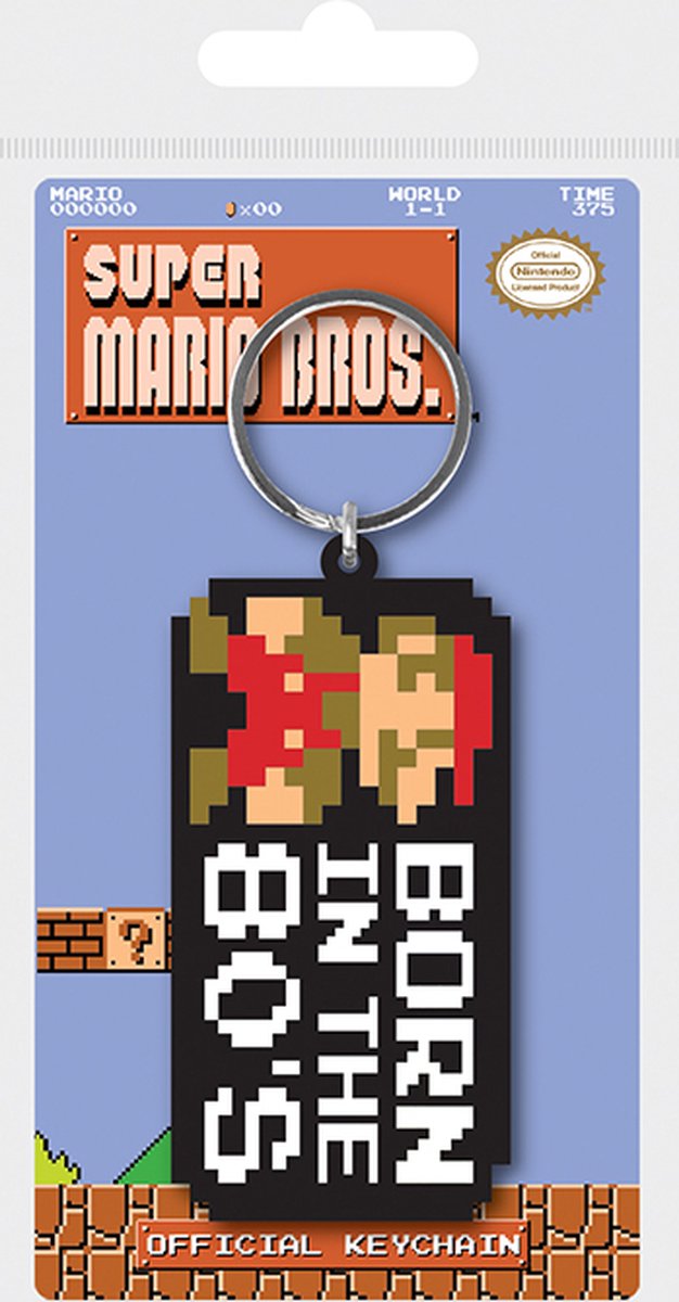 Super Mario born in the 80&#39;s Keychain Gamesellers.nl