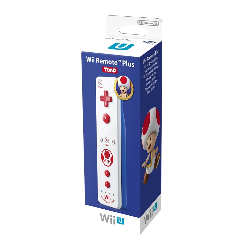 Nintendo Official Wii / Wii U Remote Plus - Toad Edition Gamesellers.nl