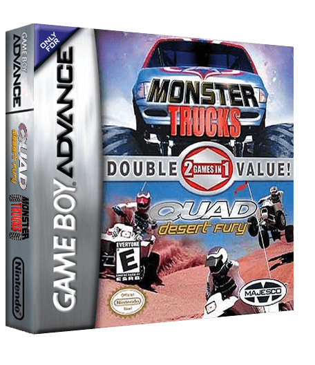 2 Games in 1: Monster Trucks + Quad Desert Fury (losse cassette) - Gamesellers.nl