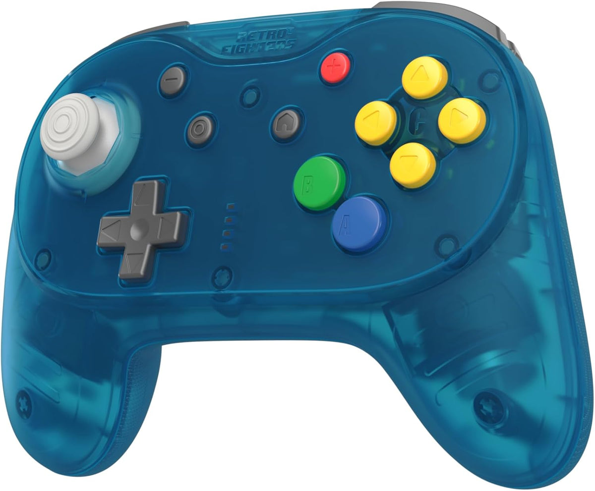 Retro Fighters Brawler64 Pro 2.4G wireless controller Ice Blue