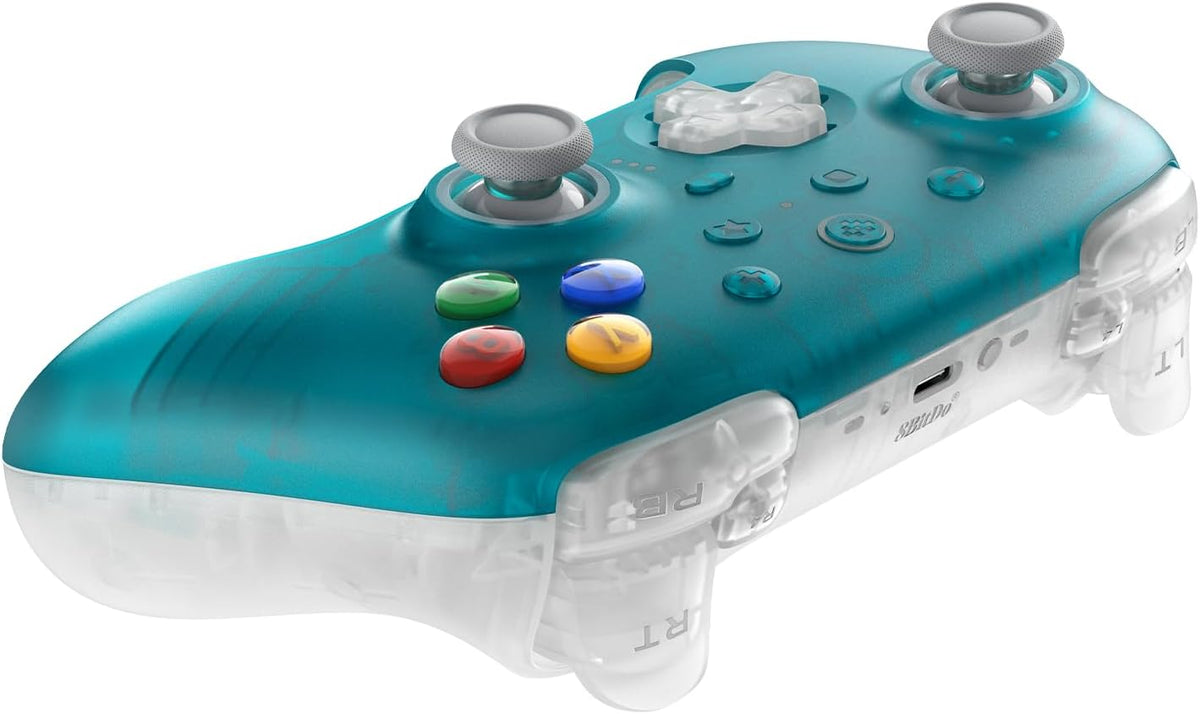 8BitDo Ultimate 2 draadloze controller voor PC en Android - Clear Blue