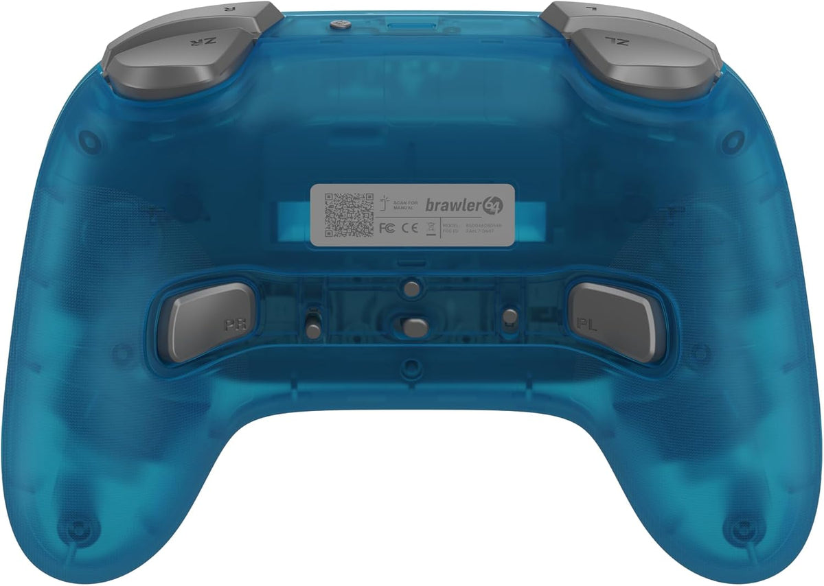 Retro Fighters Brawler64 Pro 2.4G wireless controller Ice Blue