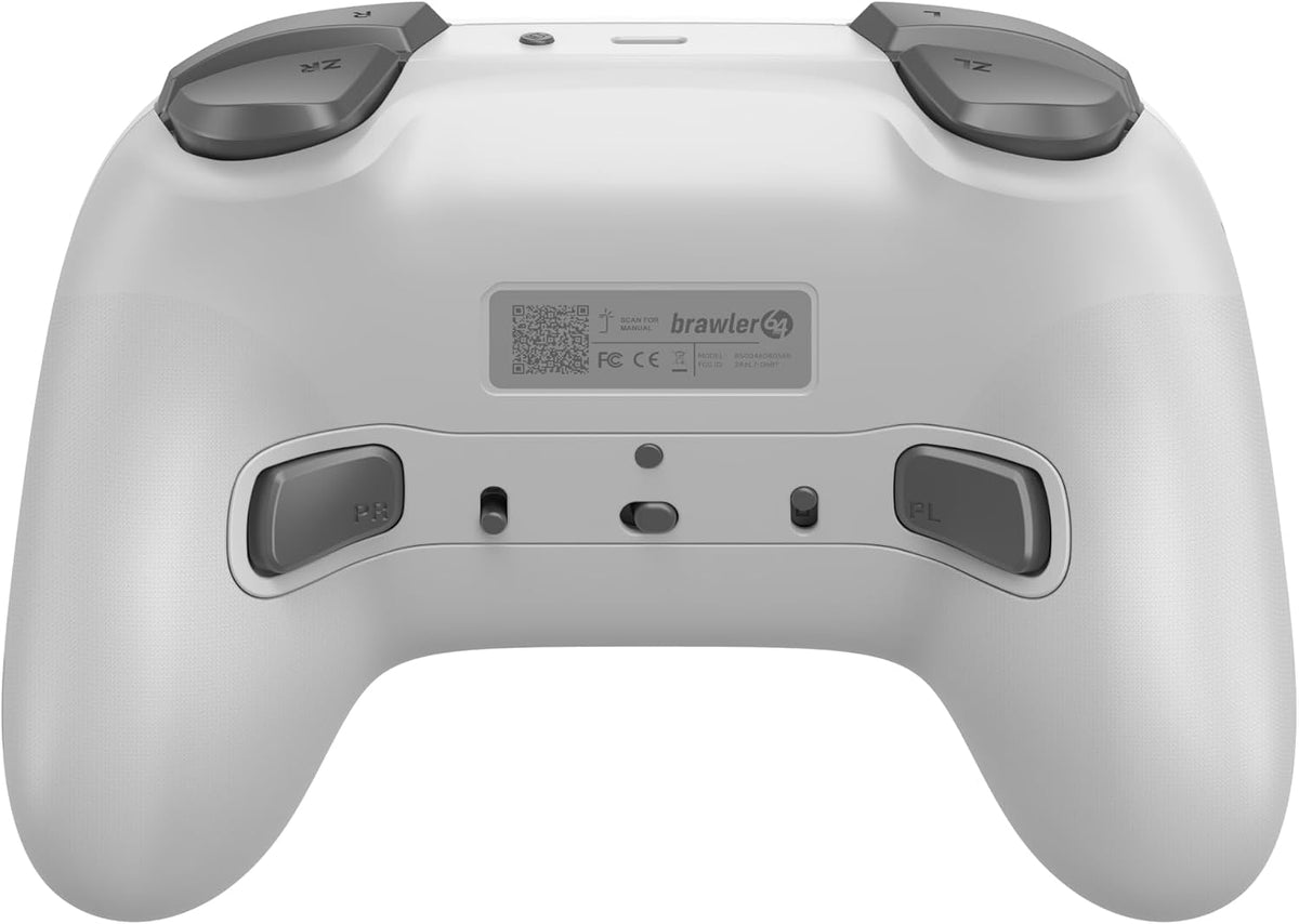 Retro Fighters Brawler64 Pro 2.4G wireless controller Classic Gray
