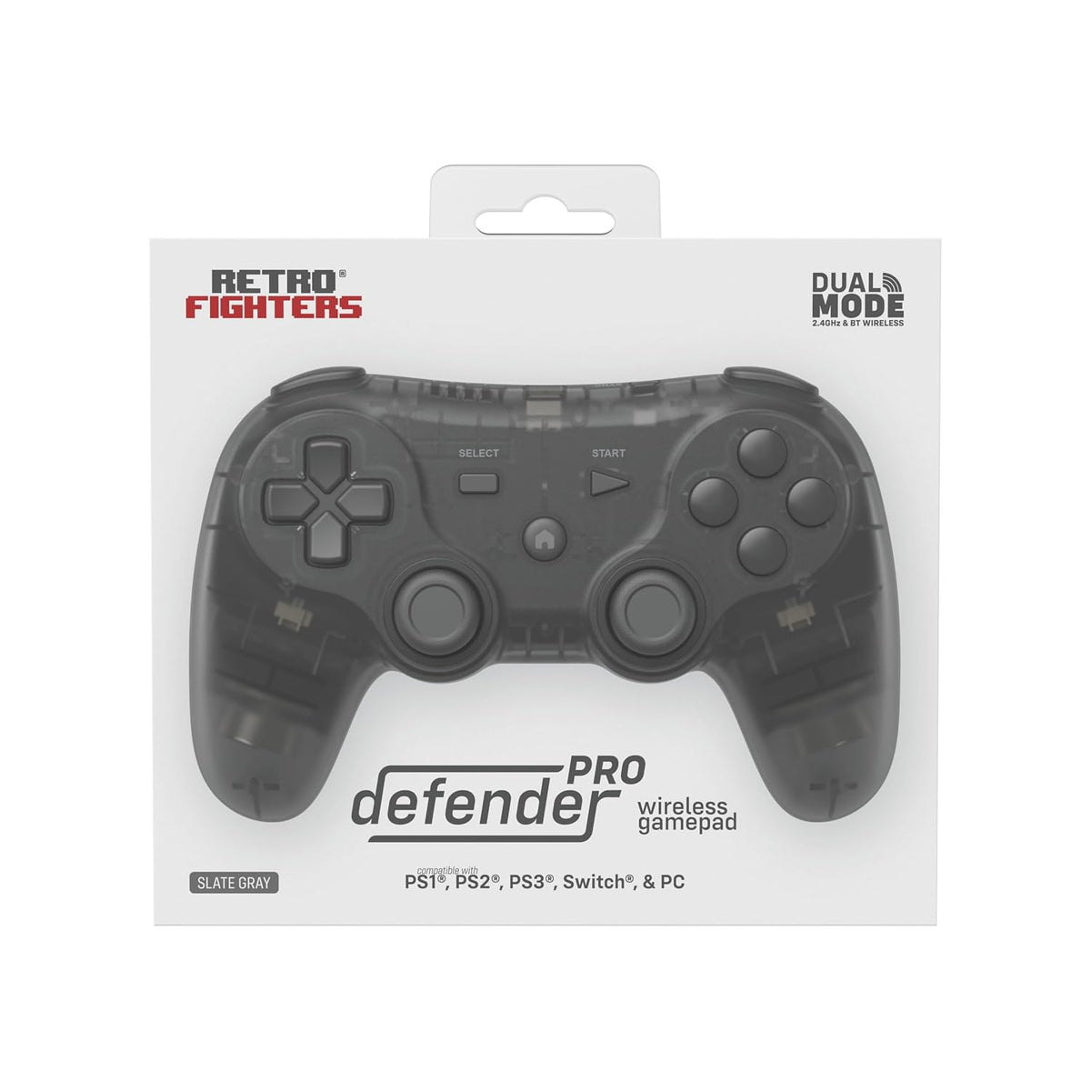 Retro Fighters Defender Pro Bluetooth Controller Slate Gray