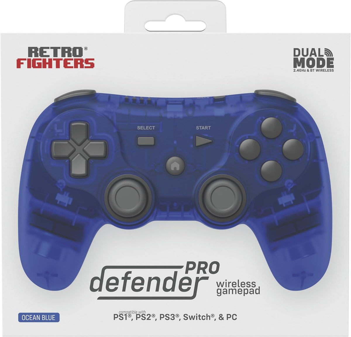 Retro Fighters Defender Pro Bluetooth Controller Ocean Blue