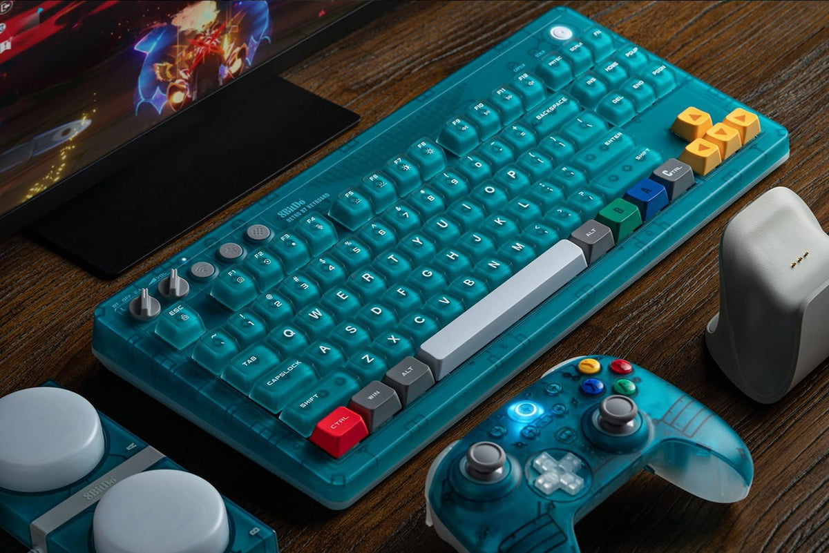 8BitDo Mechanical Keyboard Clear Blue