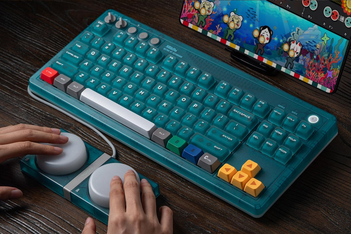8BitDo Mechanical Keyboard Clear Blue