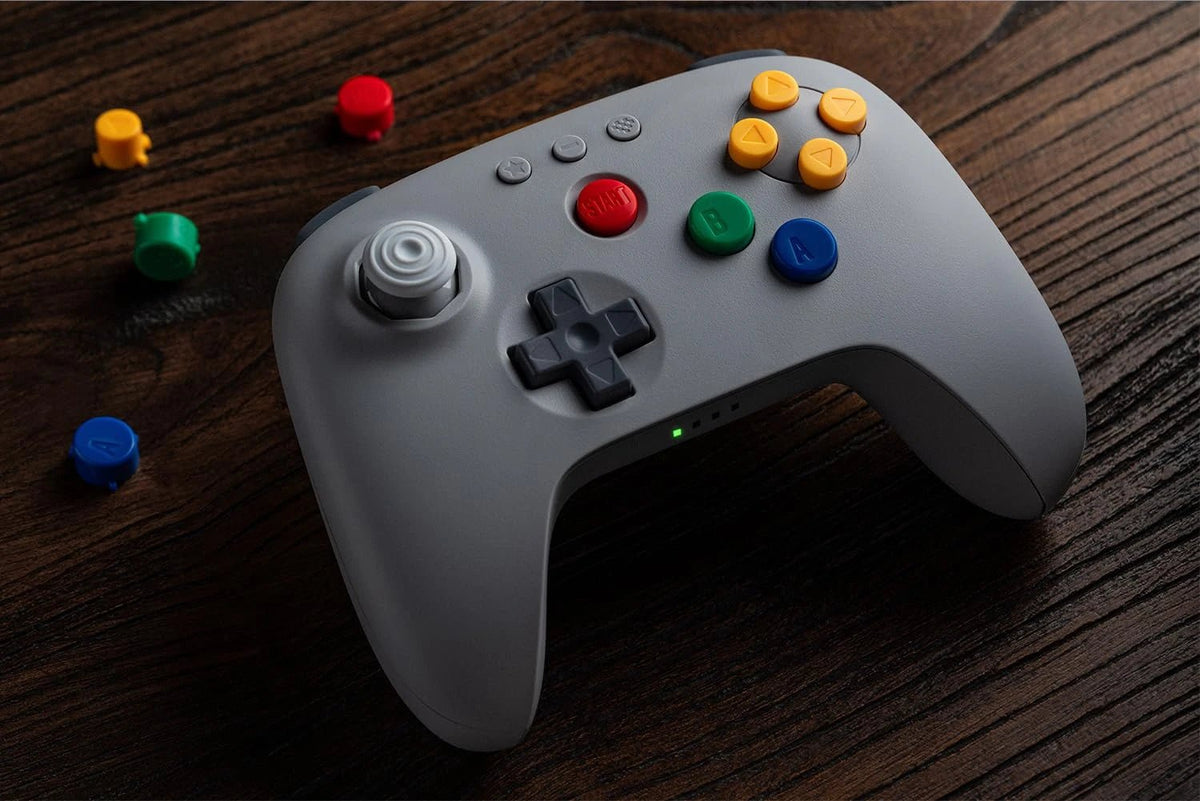 8BitDo 64 2.4G wireless controller voor Nintendo 64 en Windows - Gamesellers.nl