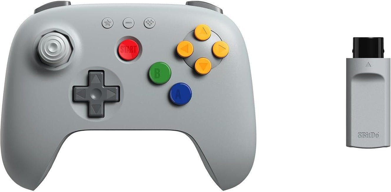 8BitDo 64 2.4G wireless controller voor Nintendo 64 en Windows - Gamesellers.nl
