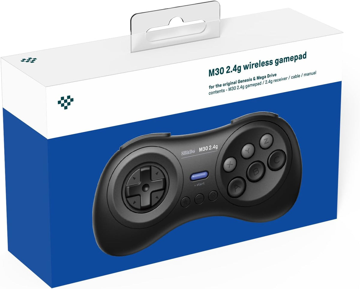 8BitDo M30 2.4Ghz wireless controller zwart - Gamesellers.nl