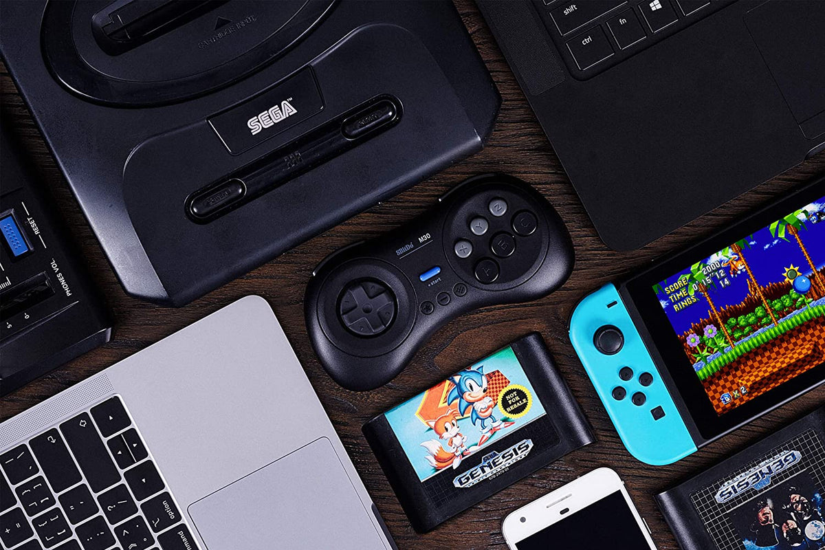 8BitDo M30 bluetooth controller zwart - Gamesellers.nl