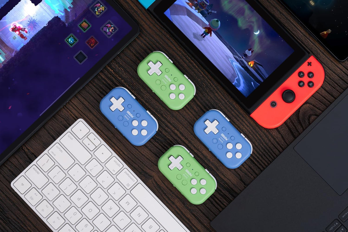 8BitDo micro bluetooth controller blue - Gamesellers.nl
