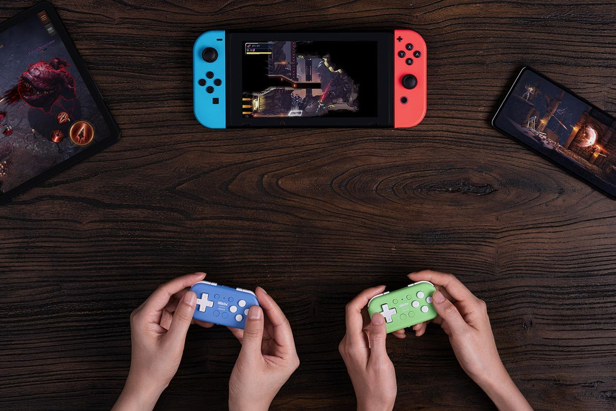8BitDo micro bluetooth controller blue - Gamesellers.nl