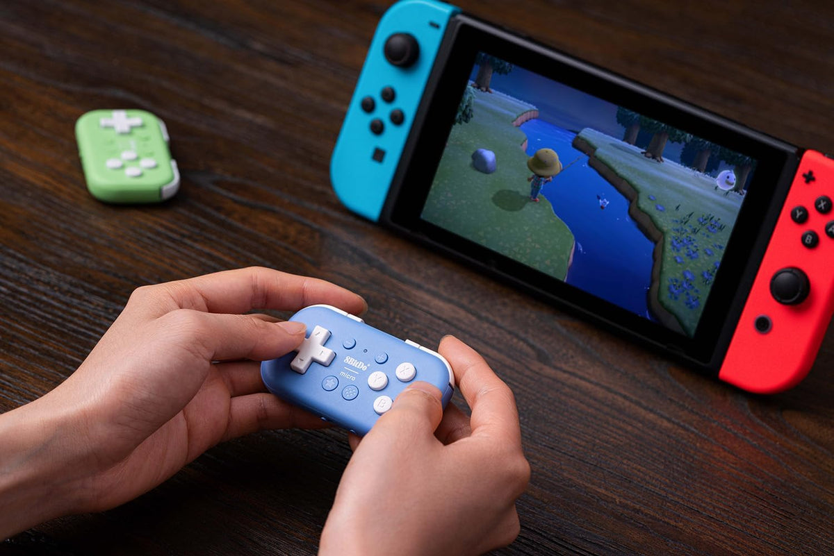 8BitDo micro bluetooth controller blue - Gamesellers.nl
