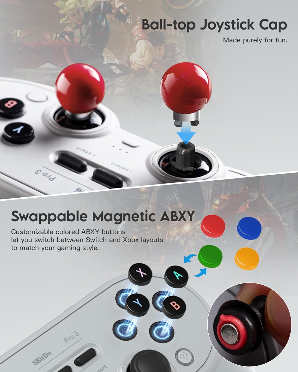 8BitDo Pro 3 Bluetooth Controller G Classic - Gamesellers.nl