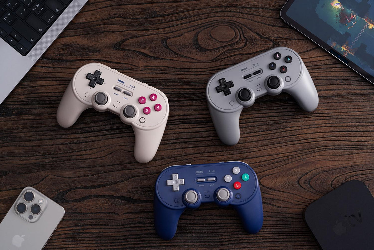 8BitDo Pro 3 Bluetooth Controller Gray - Gamesellers.nl