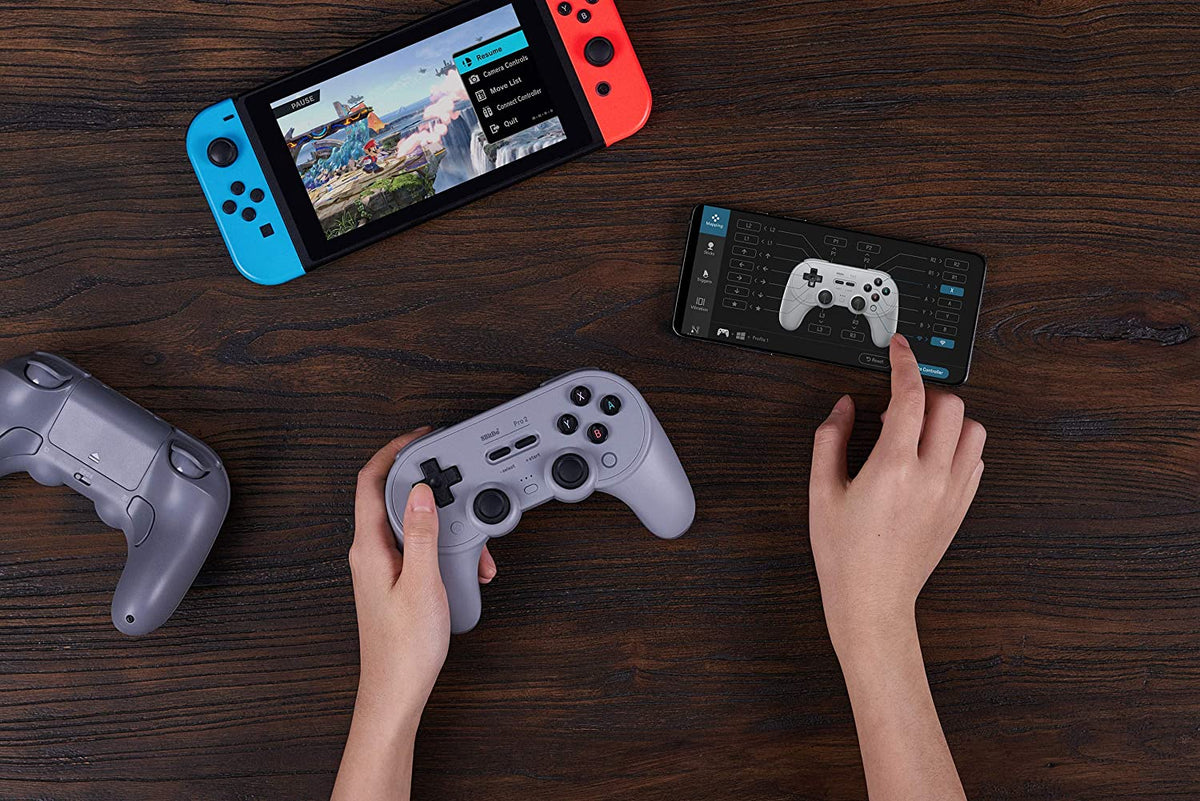 8Bitdo Pro2 Bluetooth Controller Black Edition - Gamesellers.nl