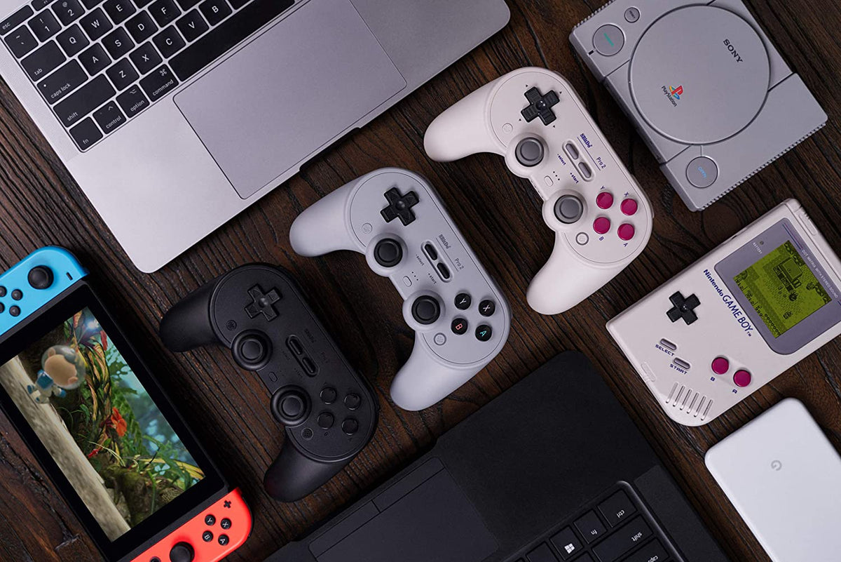 8Bitdo Pro2 Bluetooth Controller Black Edition - Gamesellers.nl