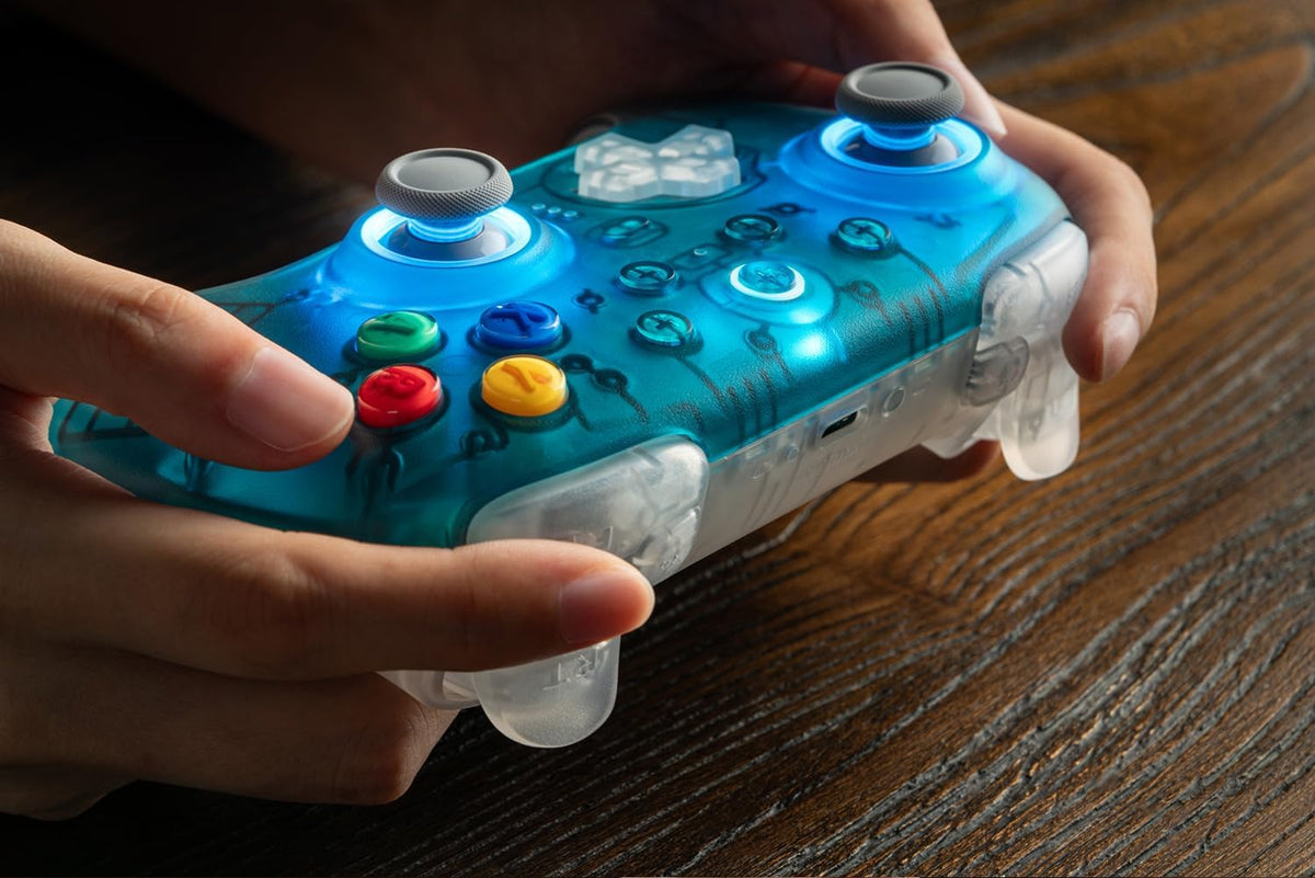 8BitDo Ultimate 2 draadloze controller voor PC en Android - Clear Blue - Gamesellers.nl