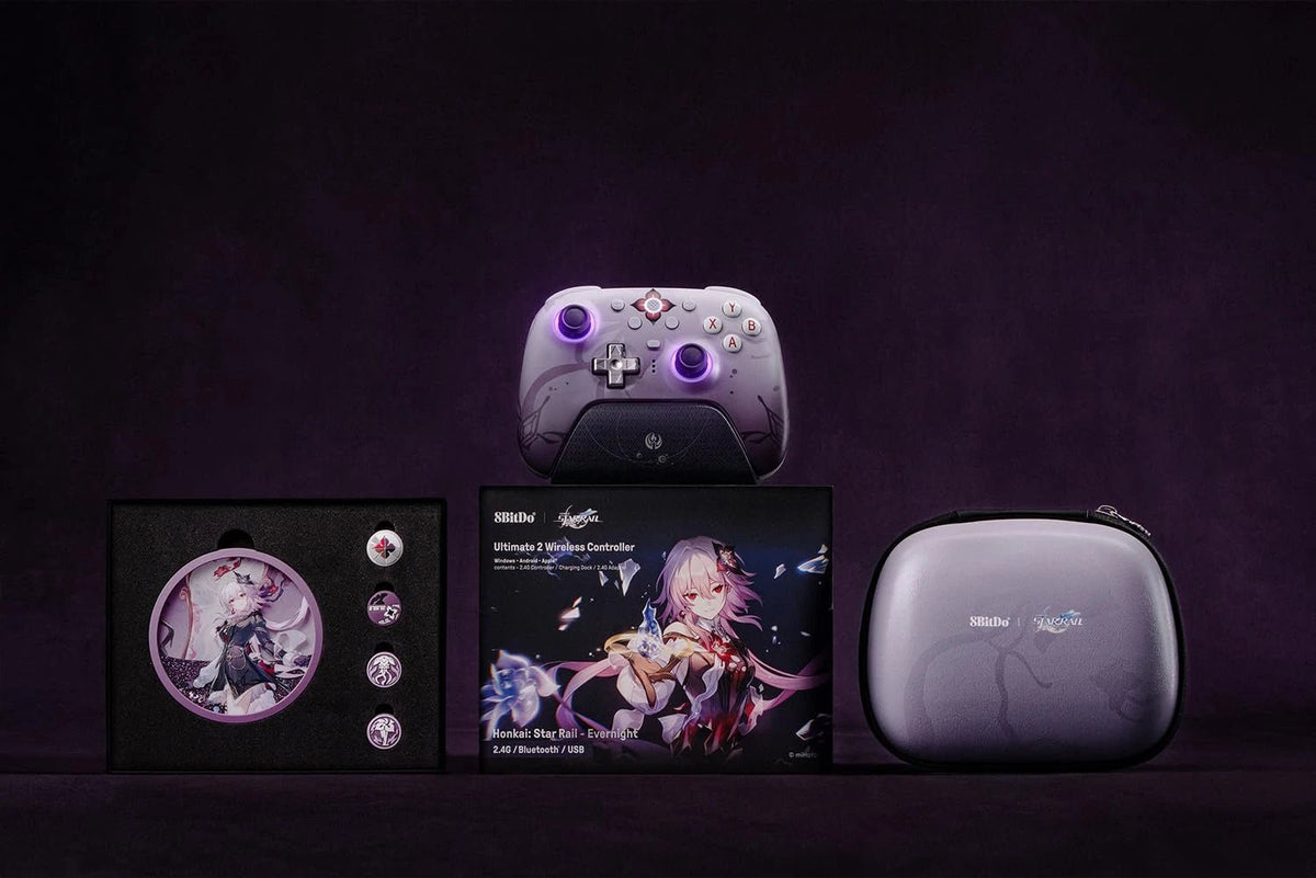 8BitDo Ultimate 2 draadloze controller voor PC en Android - Honkai Star Rail: Evernight edition - Gamesellers.nl