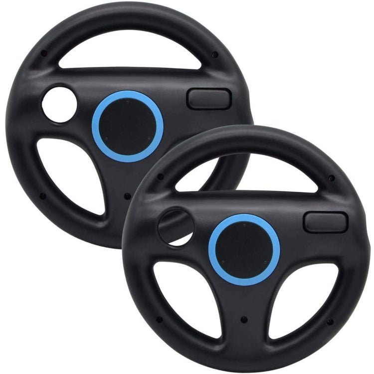 Cablebee Stuur / Wheel voor Nintendo Wii / Wii U Zwart - 2 Stuks - Gamesellers.nl