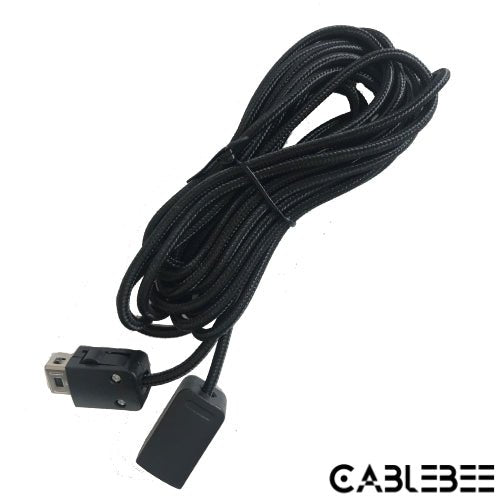 Cablebee verlengkabel voor Nintendo mini classic NES/SNES controller nylon zwart 1.8 meter - Gamesellers.nl