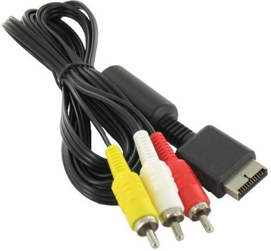 Composiet AV kabel voor Playstation 1, 2 en 3 - Gamesellers.nl