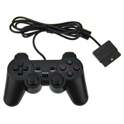 Controller zwart 3rd party voor Playstation 2 - Gamesellers.nl