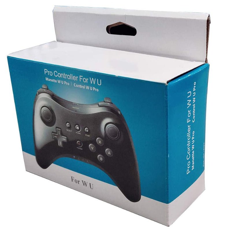 Draadloze Pro controller voor Nintendo Wii U 3rd party zwart - Gamesellers.nl