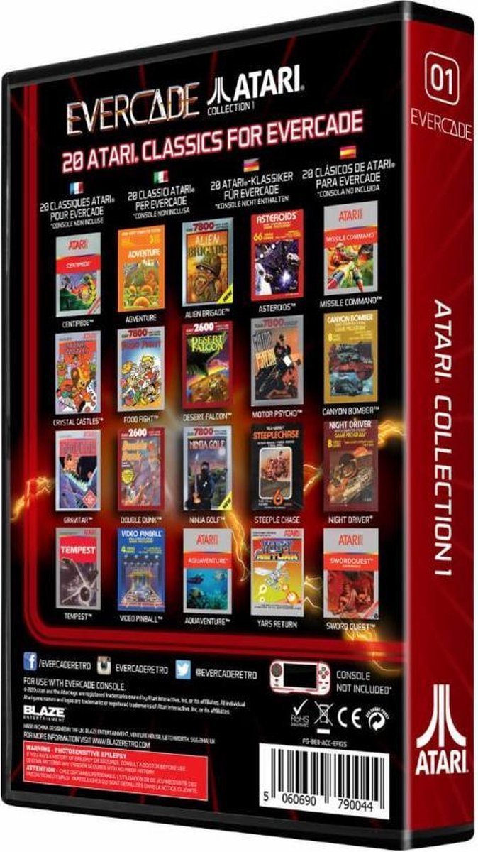 Evercade Atari collection 1 cartridge - Gamesellers.nl