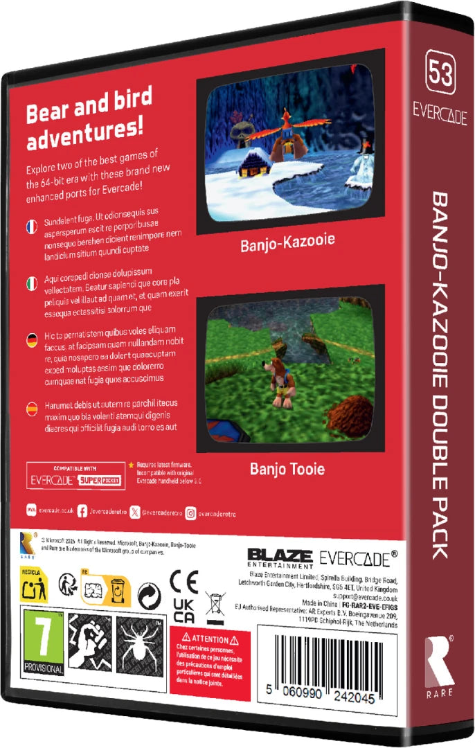 Evercade Banjo-Kazooie Double Pack
