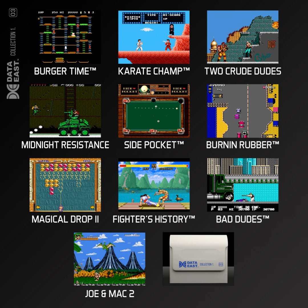 Evercade Data East Collection 1 Cartridge - Gamesellers.nl