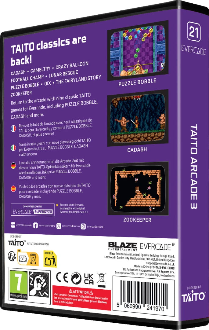 Evercade Taito Arcade 3
