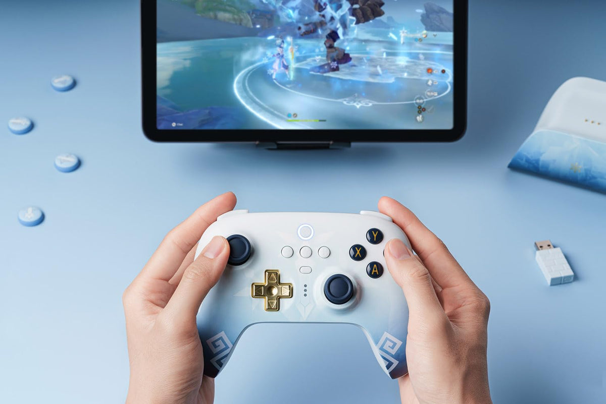 8Bitdo Ultimate Controller 2.4G voor PC, Android, Pi, Apple en Steam Deck  - Chonguyn Genshin Impact edition