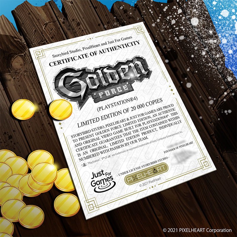 Golden Force just for games numbered edition - Gamesellers.nl