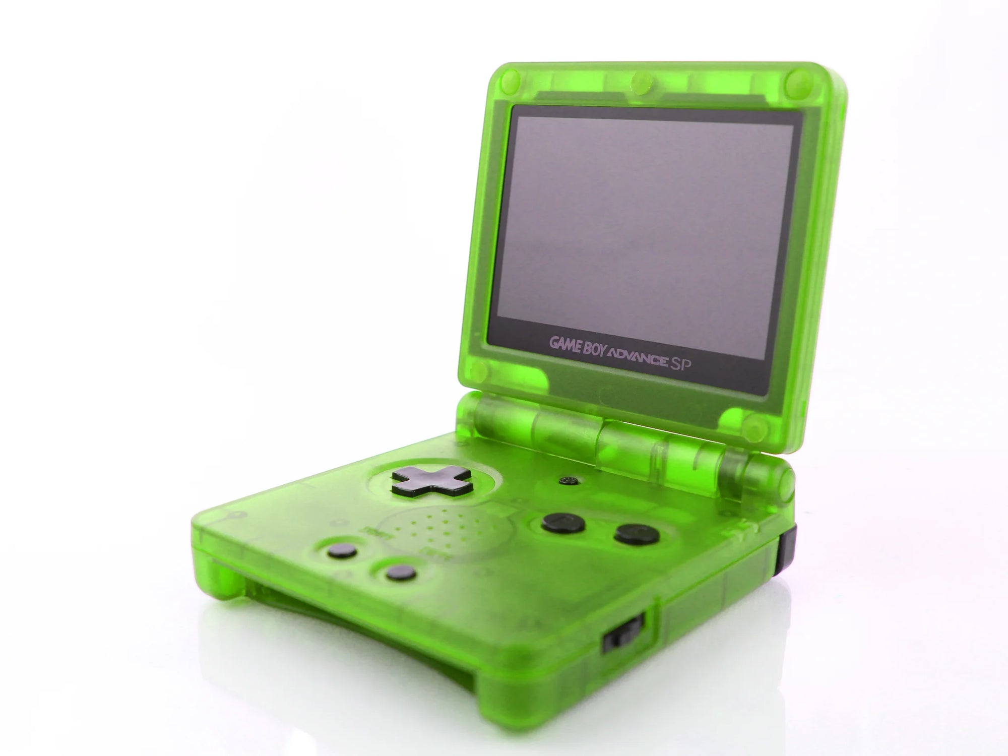 Gameboy Advance SP green transparent Gamesellers.nl