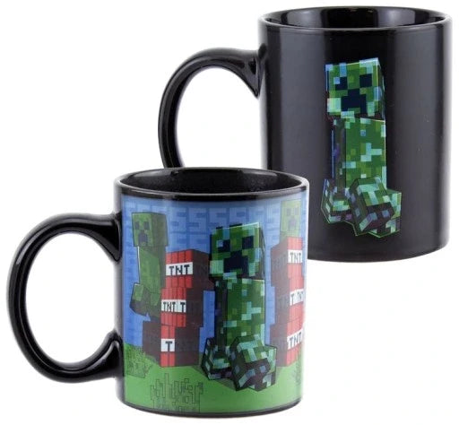 Minecraft Creeper heat change mug