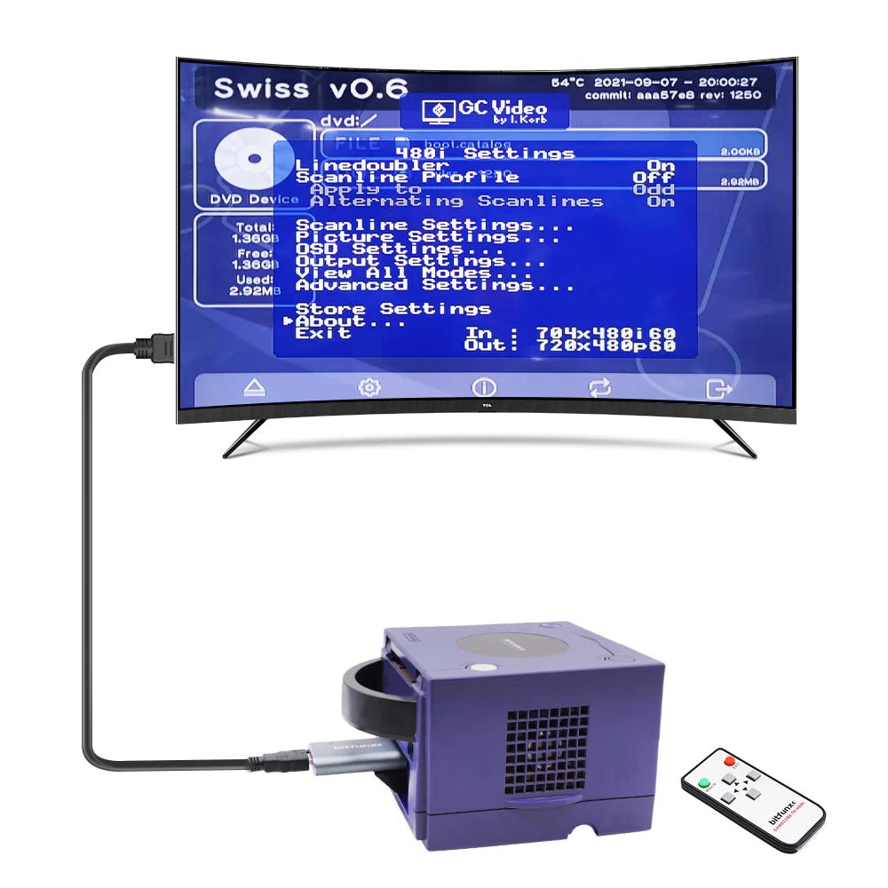 Gamecube Output HDMI adapter voor Nintendo Gamecube - Gamesellers.nl