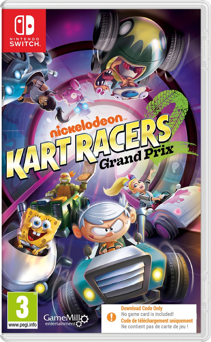 Nickelodeon Kart Racers 2: Grand Prix (code in box)
