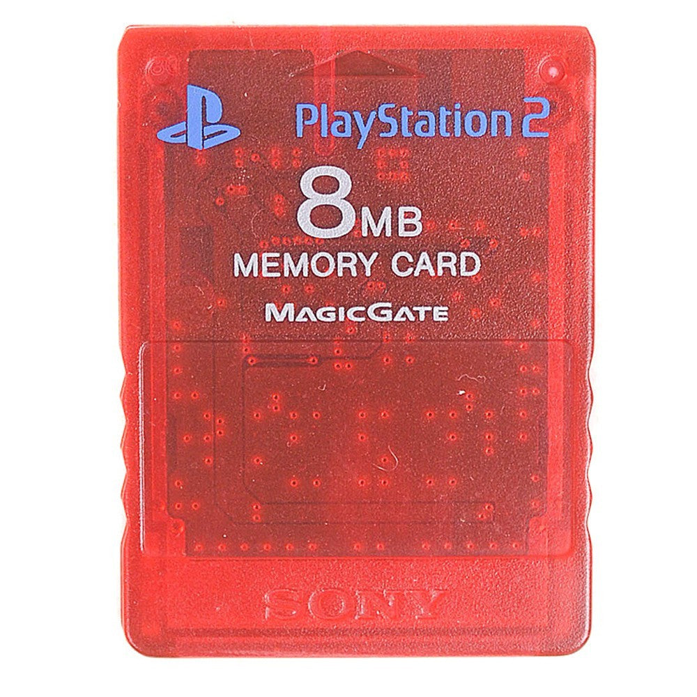 8MB Playstation 2 geheugenkaart origineel rood Gamesellers.nl