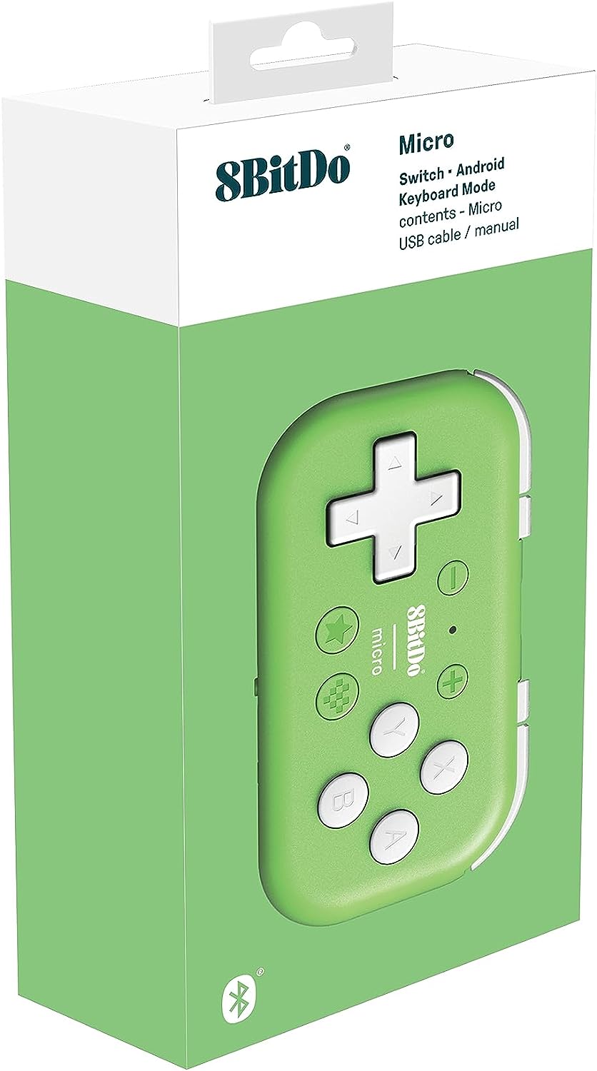 8BitDo micro bluetooth controller green Gamesellers.nl