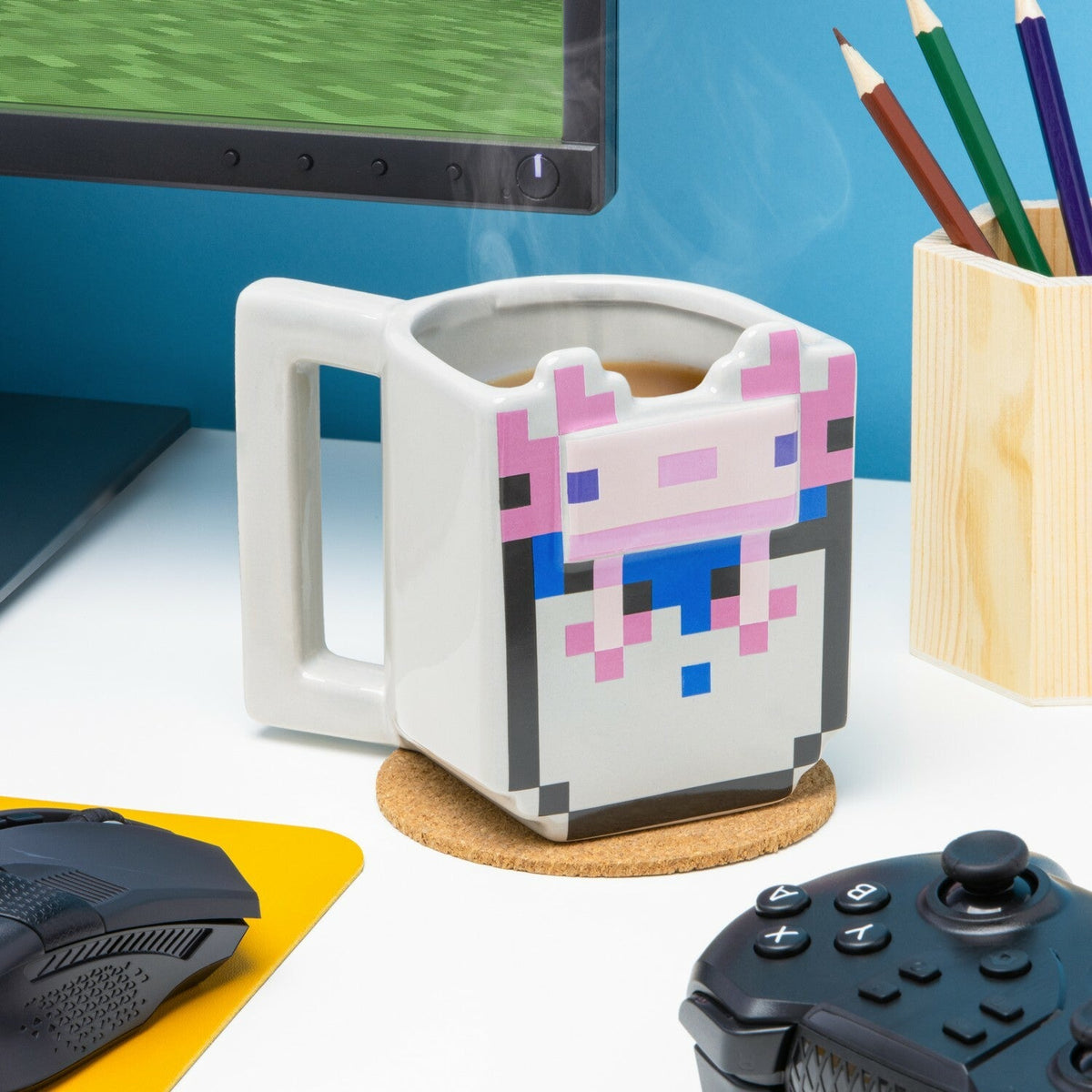 Minecraft: Axolotl Shaped Mug - Gamesellers.nl