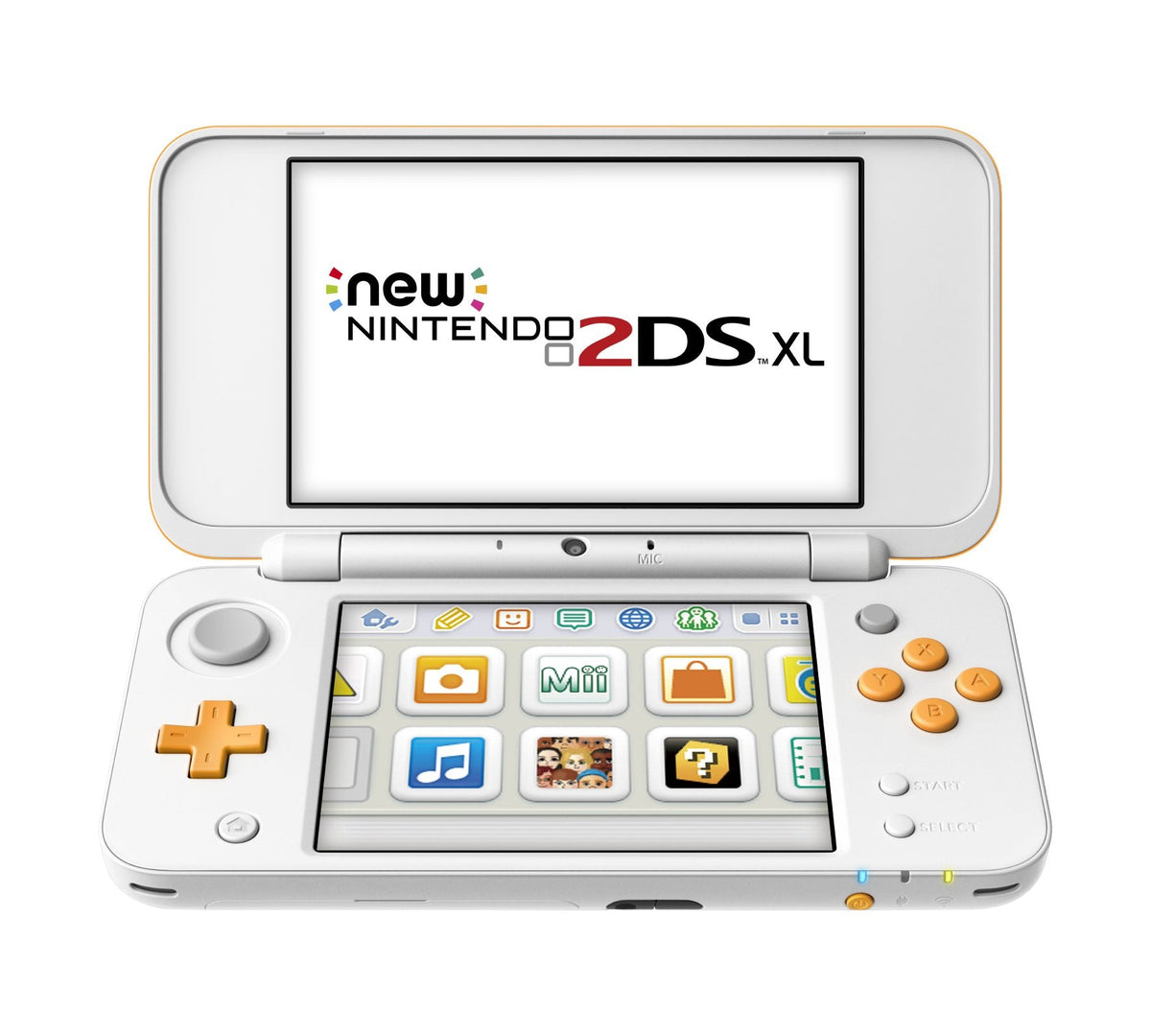 New Nintendo 2DS XL console - White / Orange - Gamesellers.nl