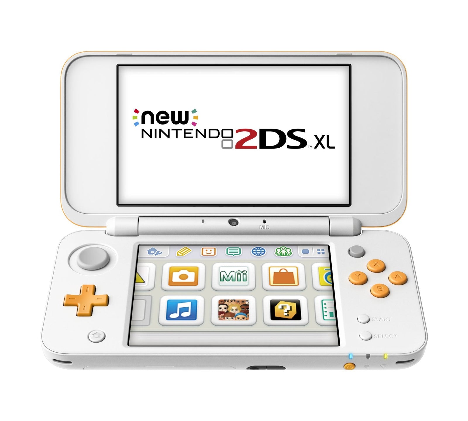 New Nintendo 2DS XL console - White / Orange - Gamesellers.nl