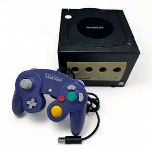 Nintendo Gamecube jet black + originele controller indigo - Gamesellers.nl