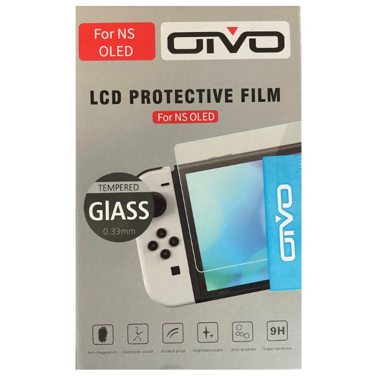 OIVO 9H tempered glass screen protector Nintendo Switch OLED - Gamesellers.nl