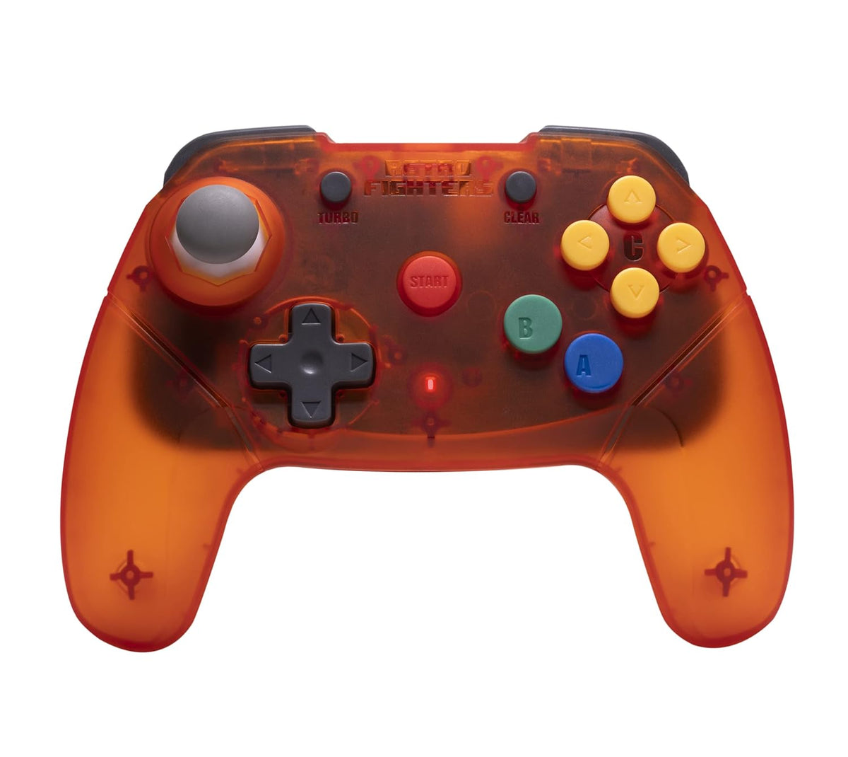 Retro-Bit Tribute 64 2.4ghz wireless controller Orange hawk limited edition